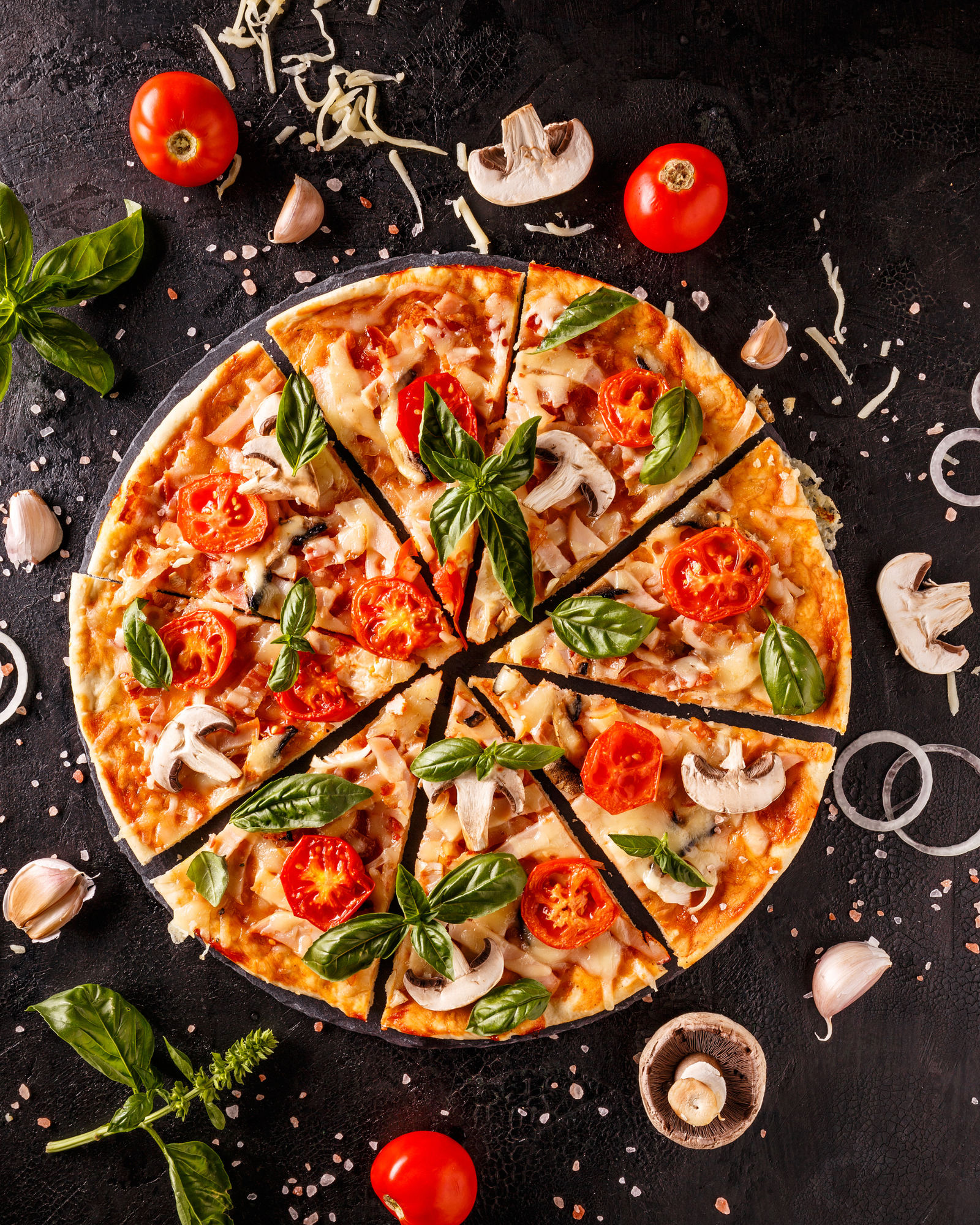 Pizza Menü – 32 cm Pizza nach Wahl, 1 Gratisgetränk